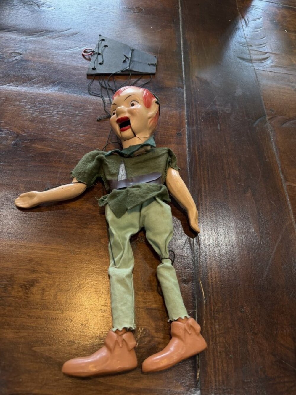 Antique 1950s Unitrol Peter Pan Marionette Disney Beautiful Vintage Condition!